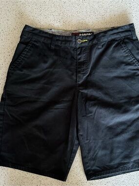 Tony Hawk Black and White Striped Waistband Shorts